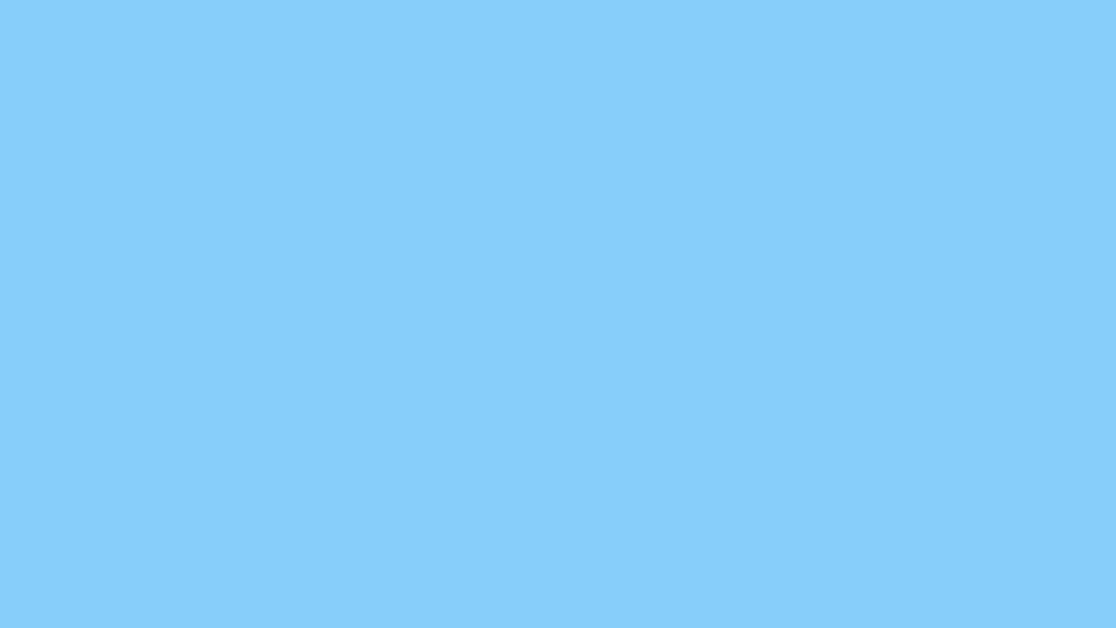 1600x900 Light Sky Blue Solid Color Background