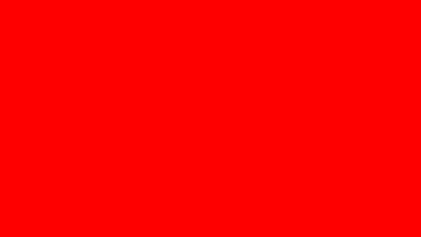 1600x900 Red Solid Color Background