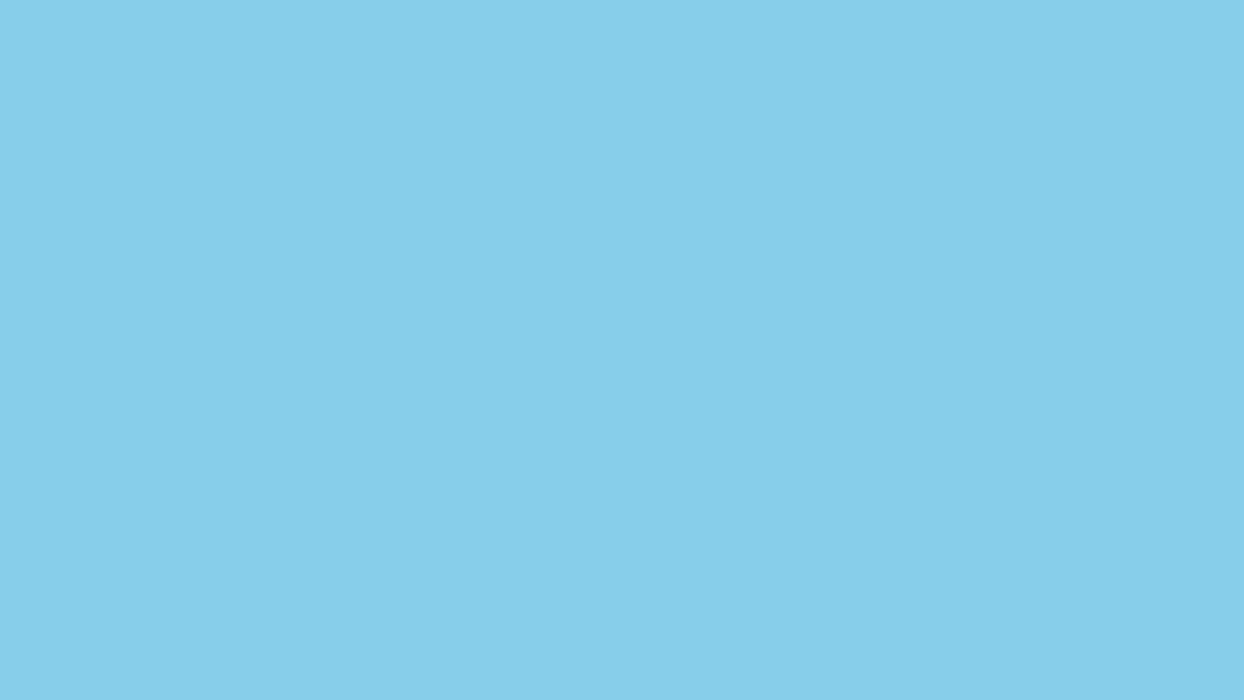 2560x1440 Sky Blue Solid Color Background
