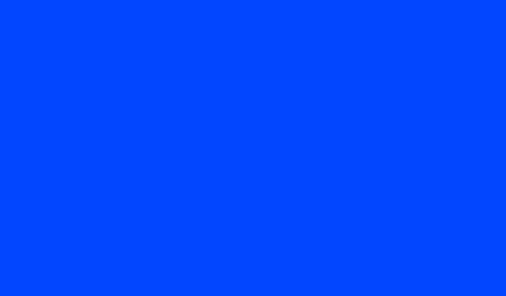 1024x600 Blue RYB Solid Color Background