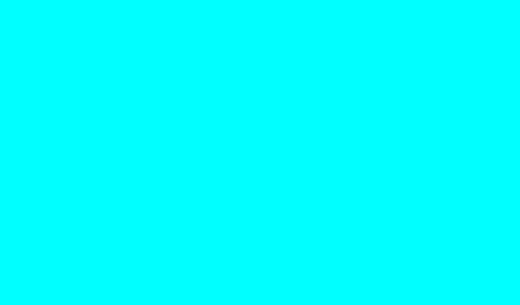 1024x600 Electric Cyan Solid Color Background