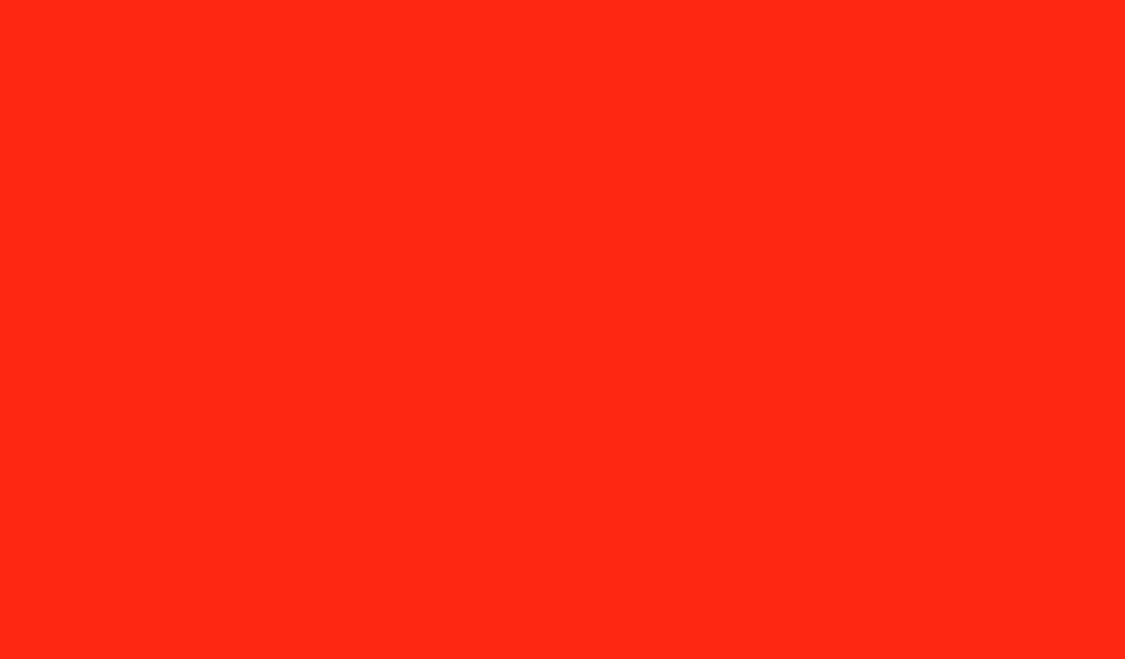 1024x600 Red RYB Solid Color Background
