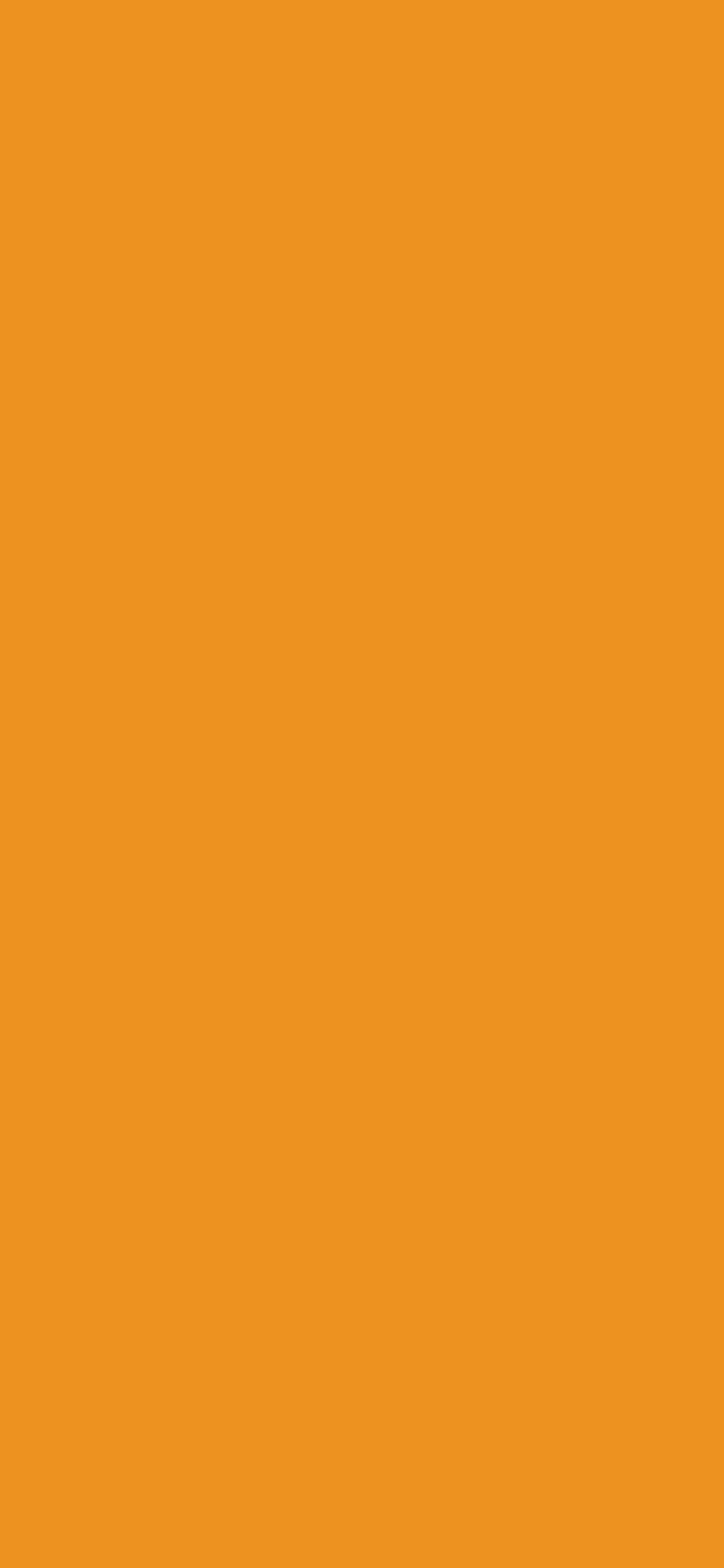 1125x2436 Carrot Orange Solid Color Background