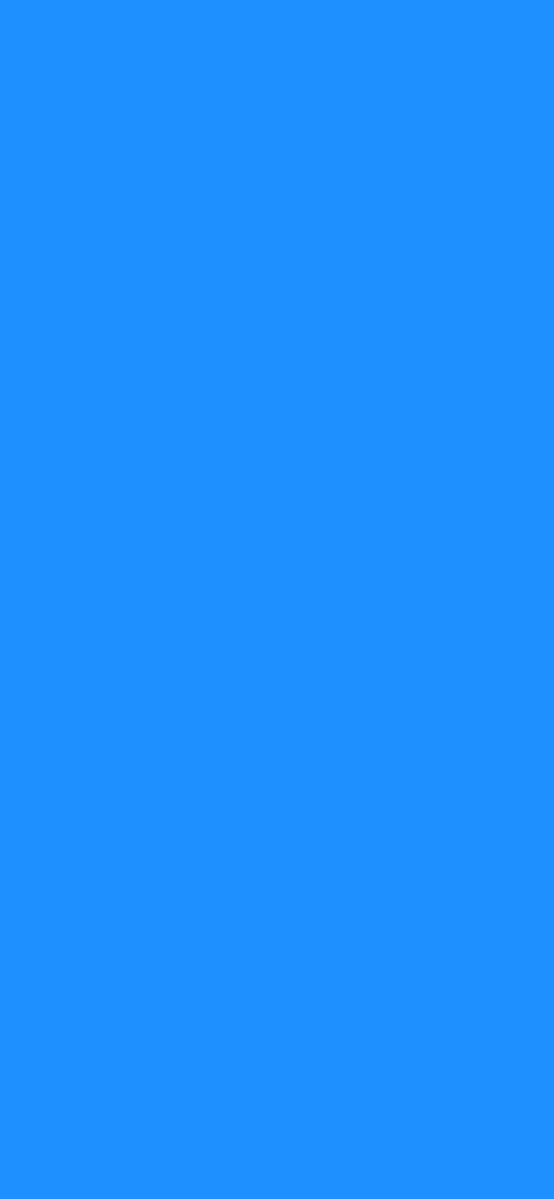 1125x2436 Dodger Blue Solid Color Background