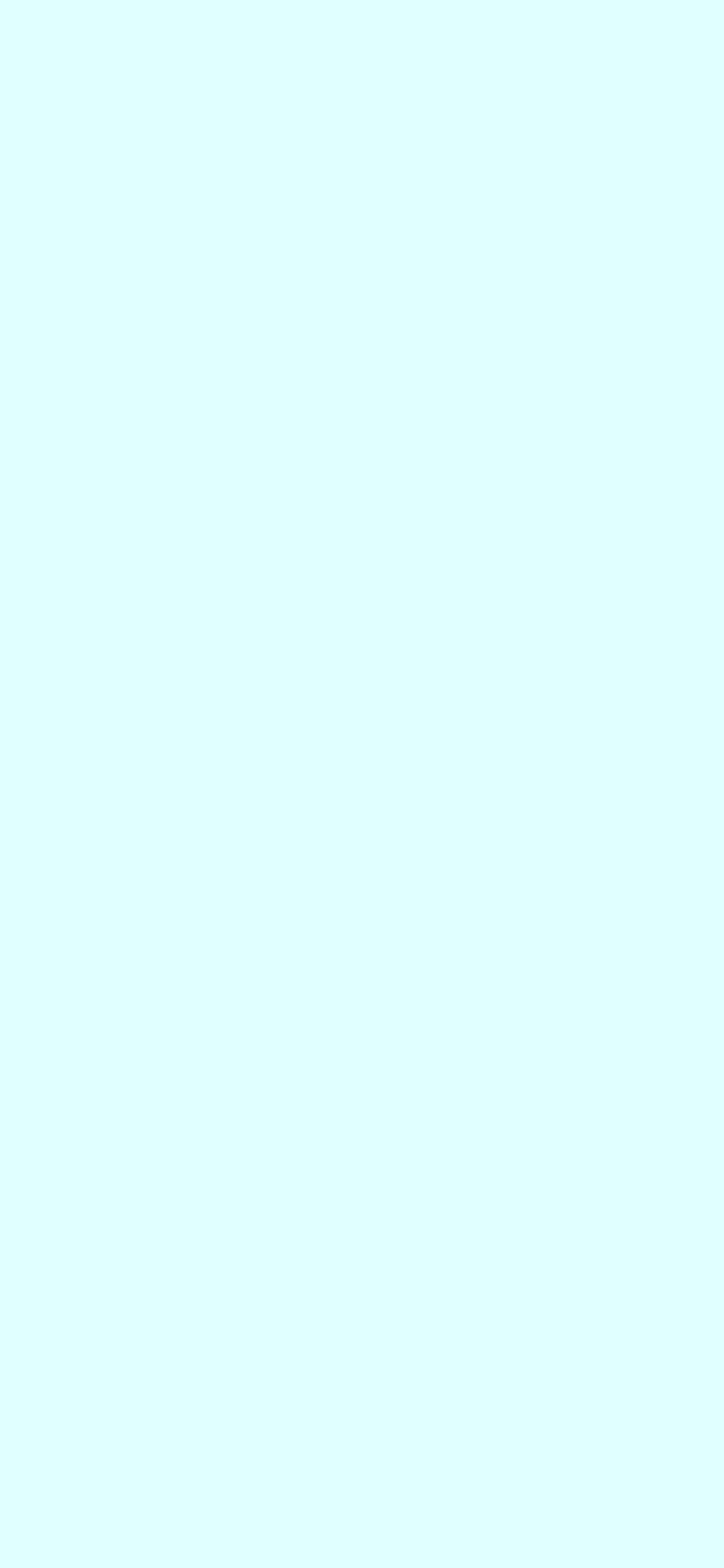 1125x2436 Light Cyan Solid Color Background