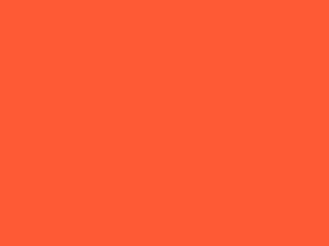 1152x864 Portland Orange Solid Color Background