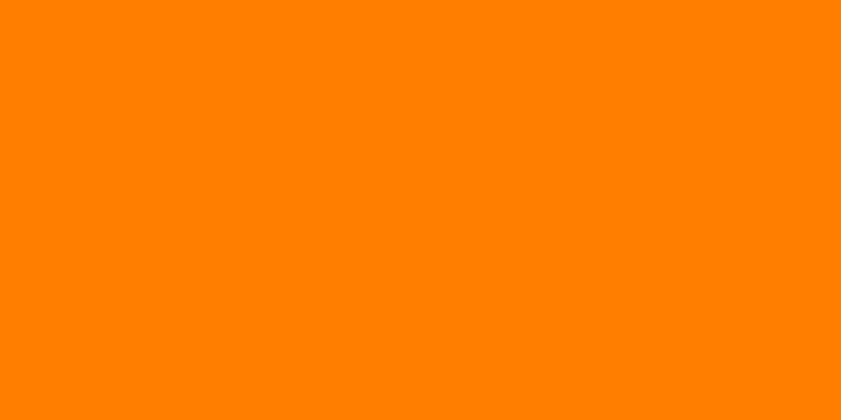 1200x600 Amber Orange Solid Color Background