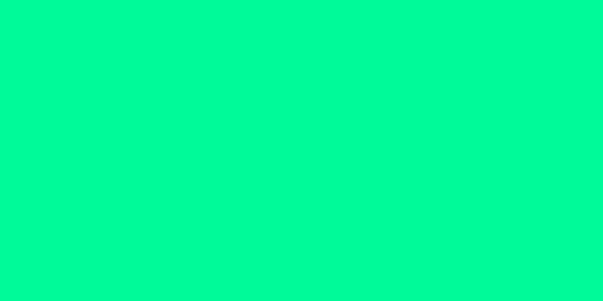1200x600 Medium Spring Green Solid Color Background