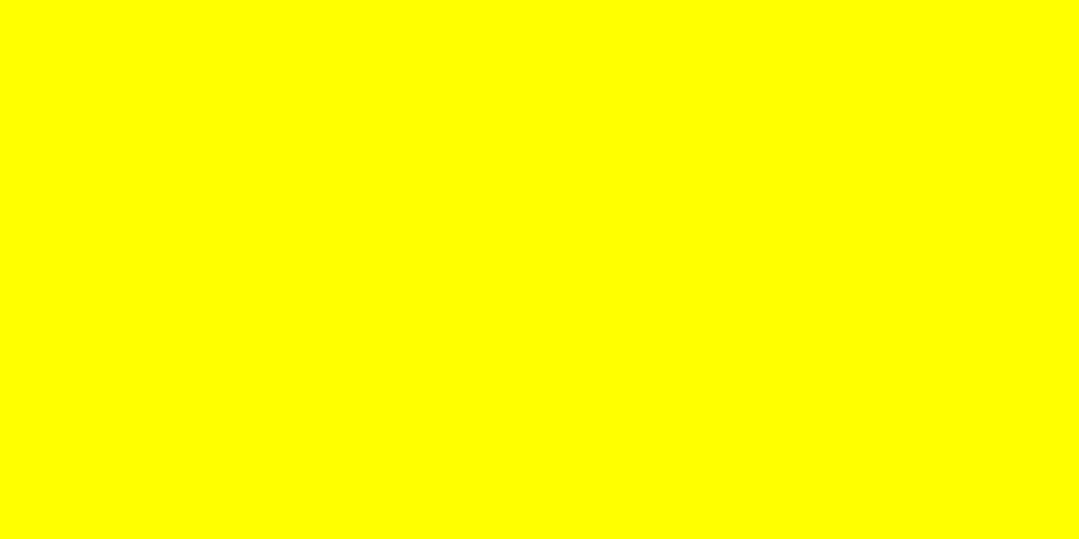 1200x600 Yellow Solid Color Background