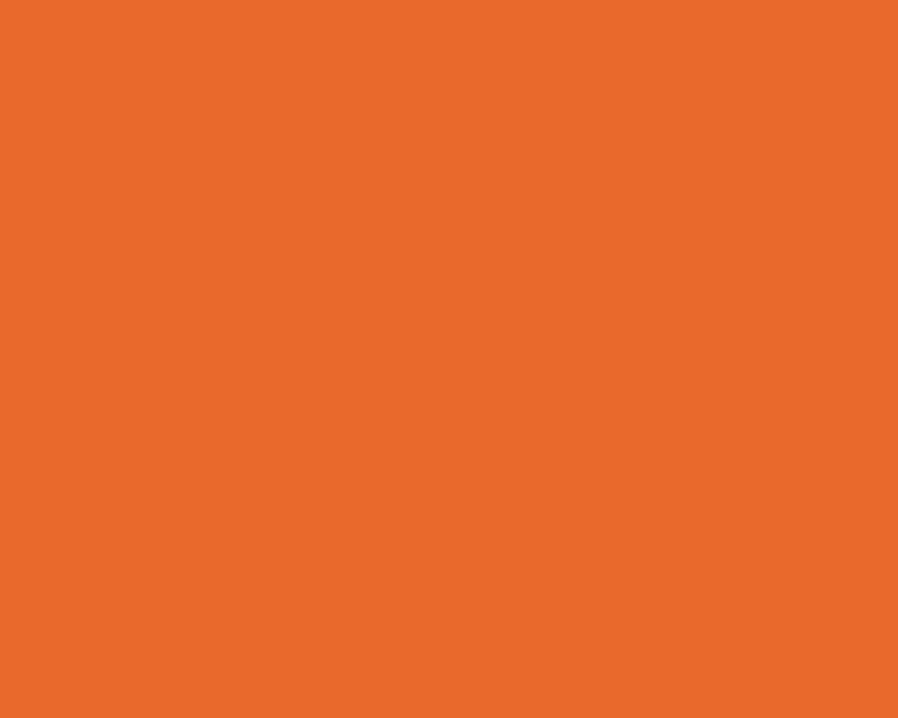 1280x1024 Deep Carrot Orange Solid Color Background