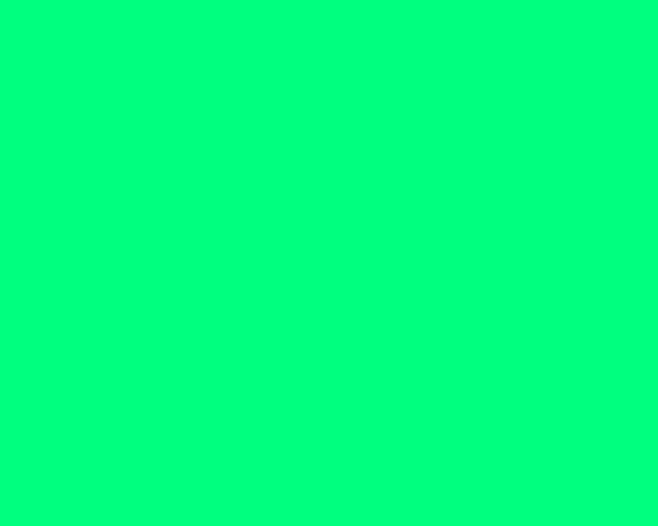 1280x1024 Spring Green Solid Color Background