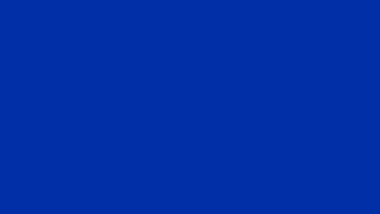 1280x720 International Klein Blue Solid Color Background