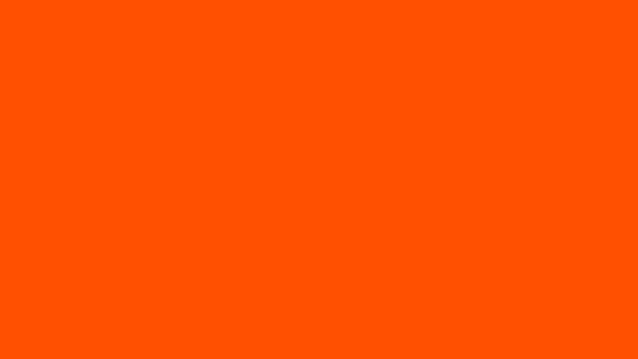 1280x720 International Orange Aerospace Solid Color Background