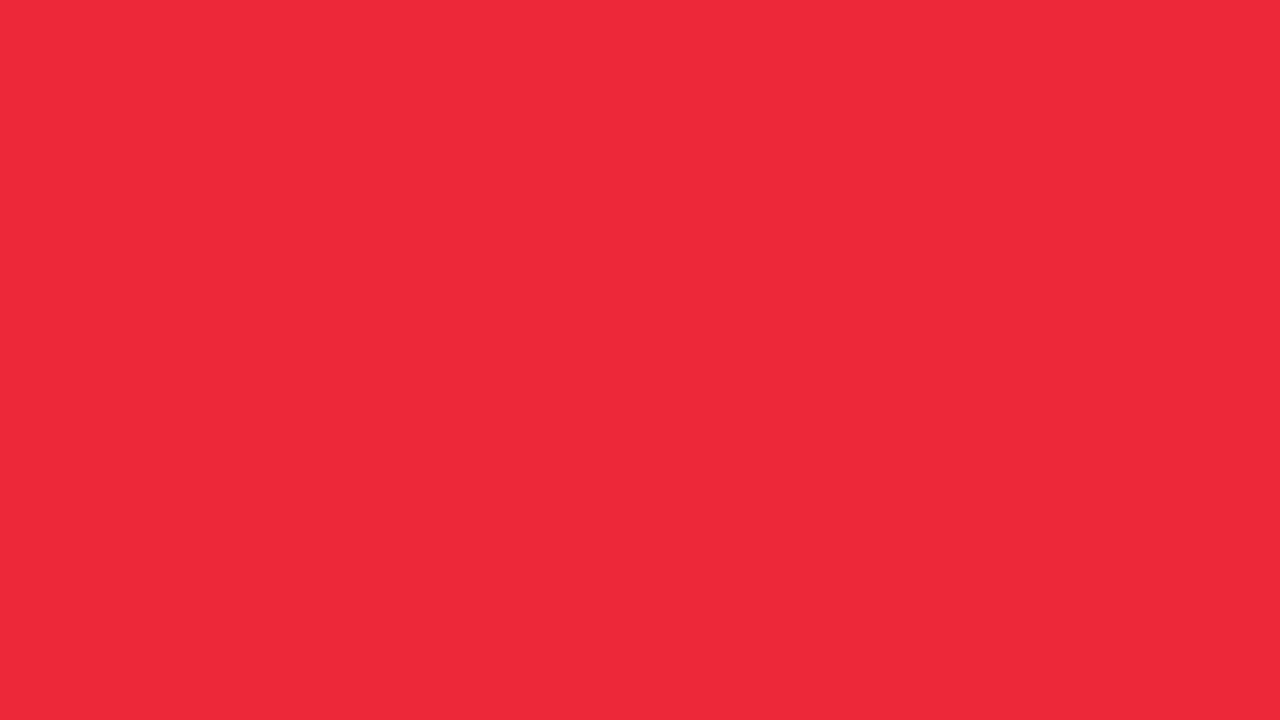 1280x720 Red Pantone Solid Color Background