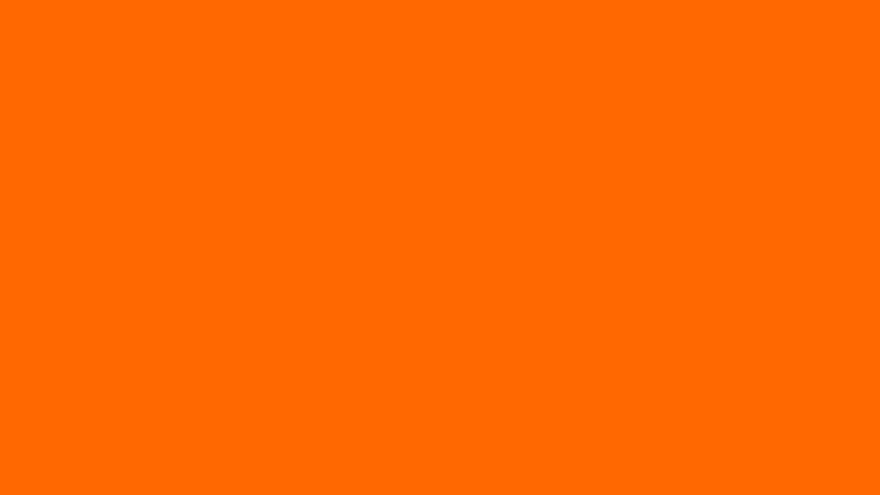 1280x720 Safety Orange Blaze Orange Solid Color Background