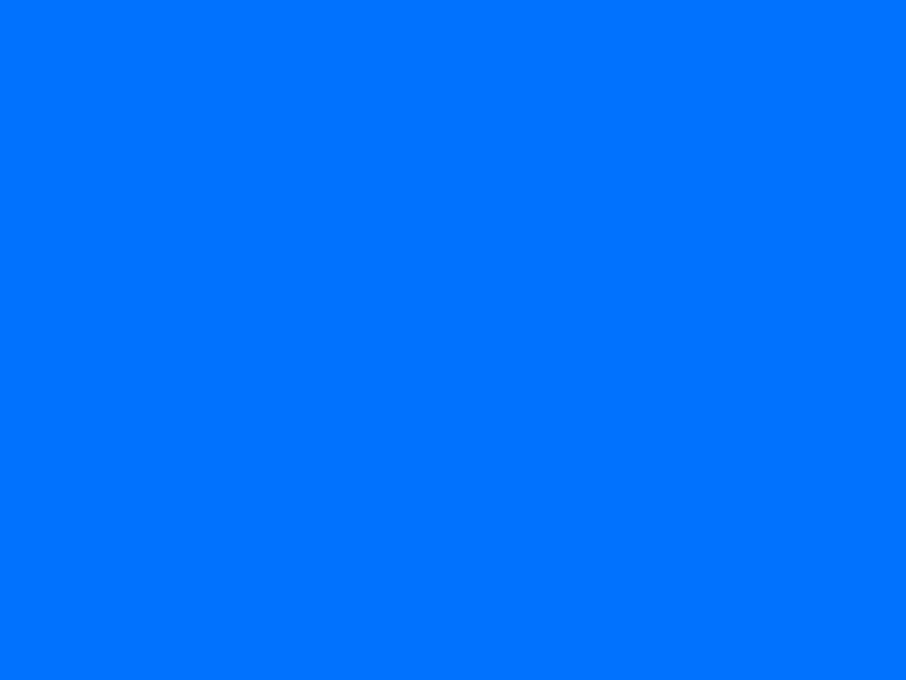 1280x960 Brandeis Blue Solid Color Background