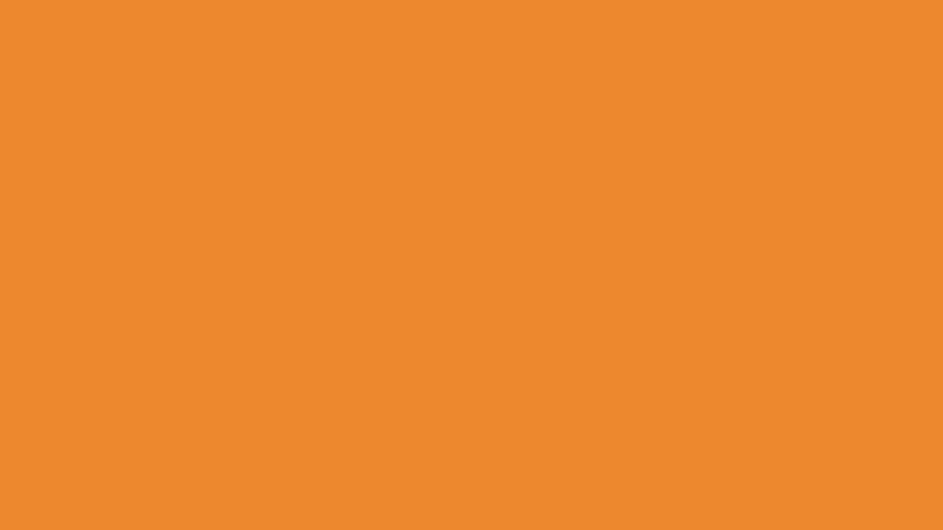 1366x768 Cadmium Orange Solid Color Background