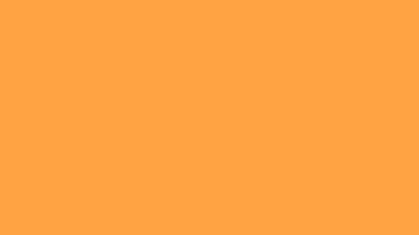 1366x768 Neon Carrot Solid Color Background