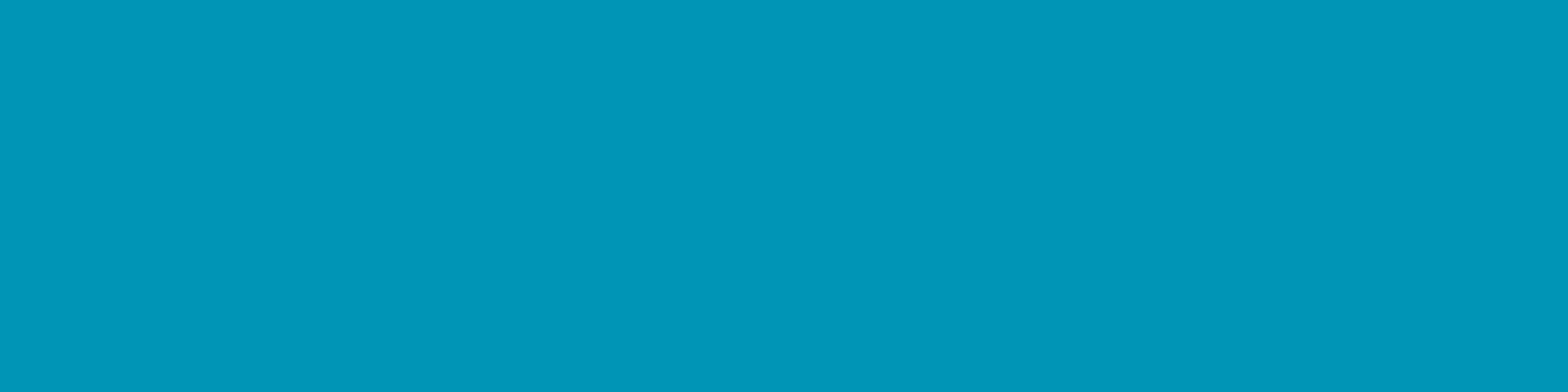 1584x396 Bondi Blue Solid Color Background