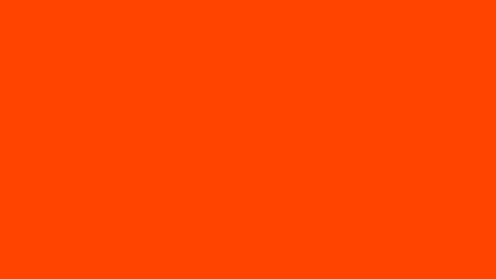 1600x900 Orange-red Solid Color Background