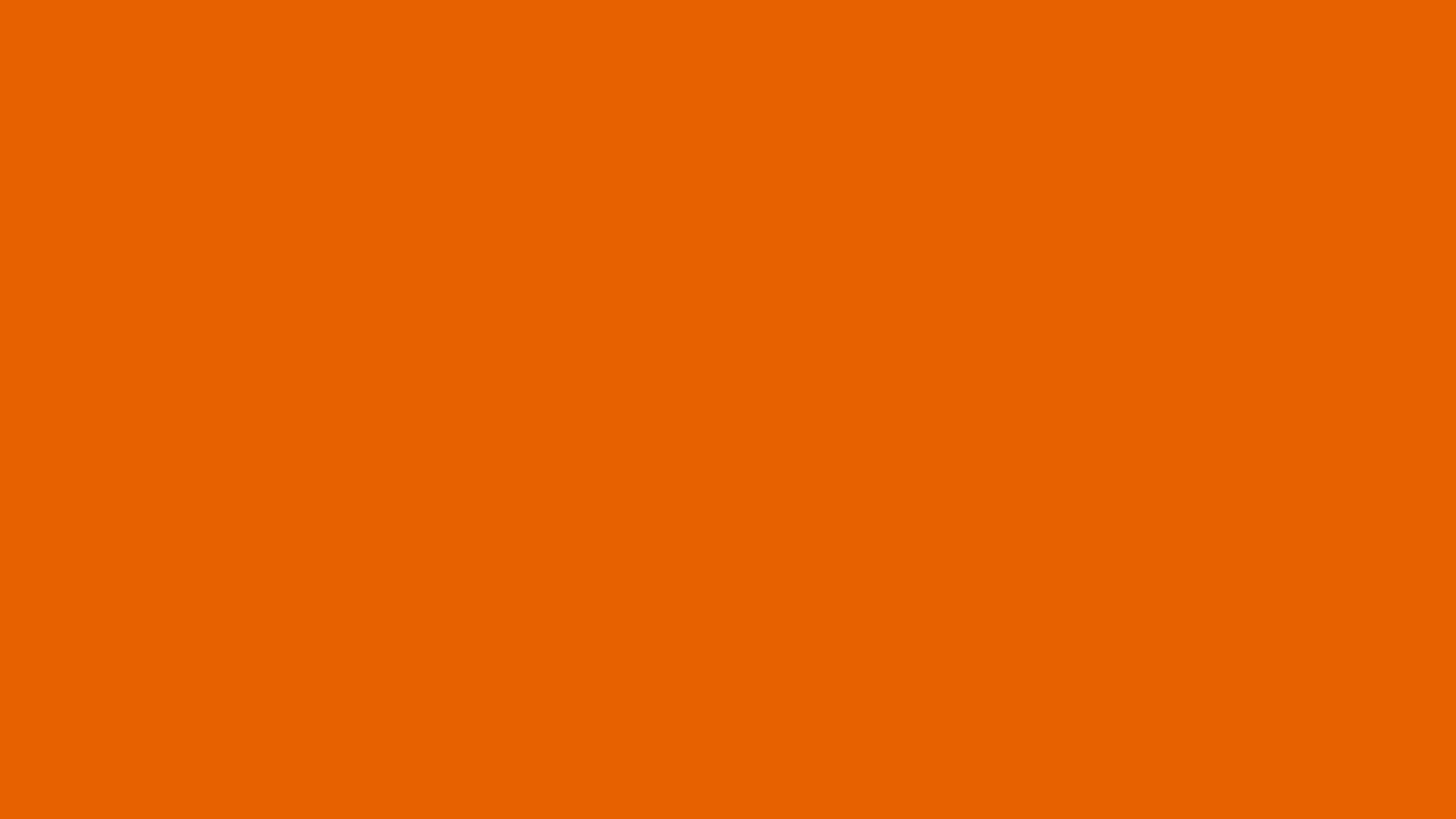 2560x1440 Spanish Orange Solid Color Background
