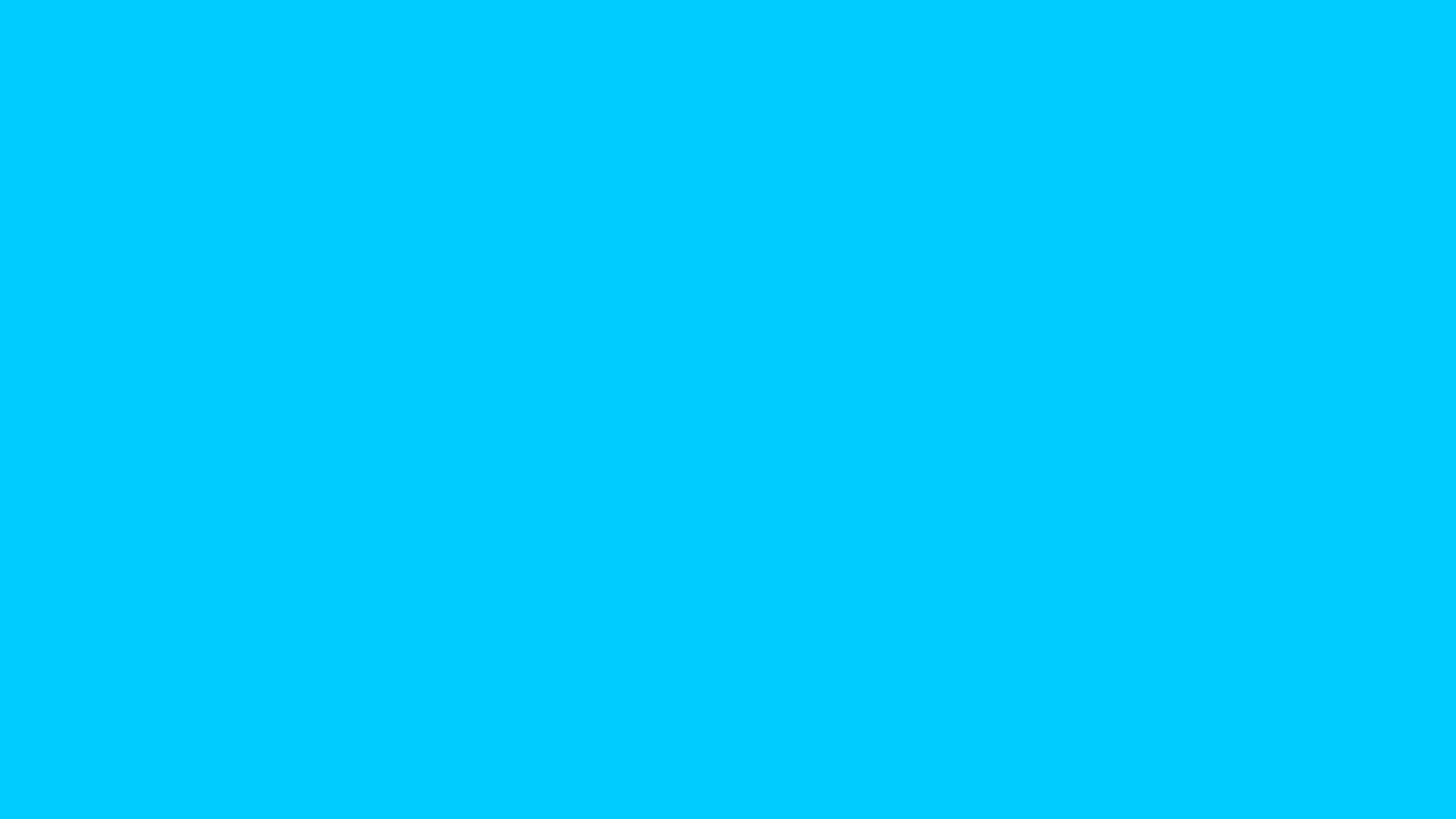 3840x2160 Vivid Sky Blue Solid Color Background