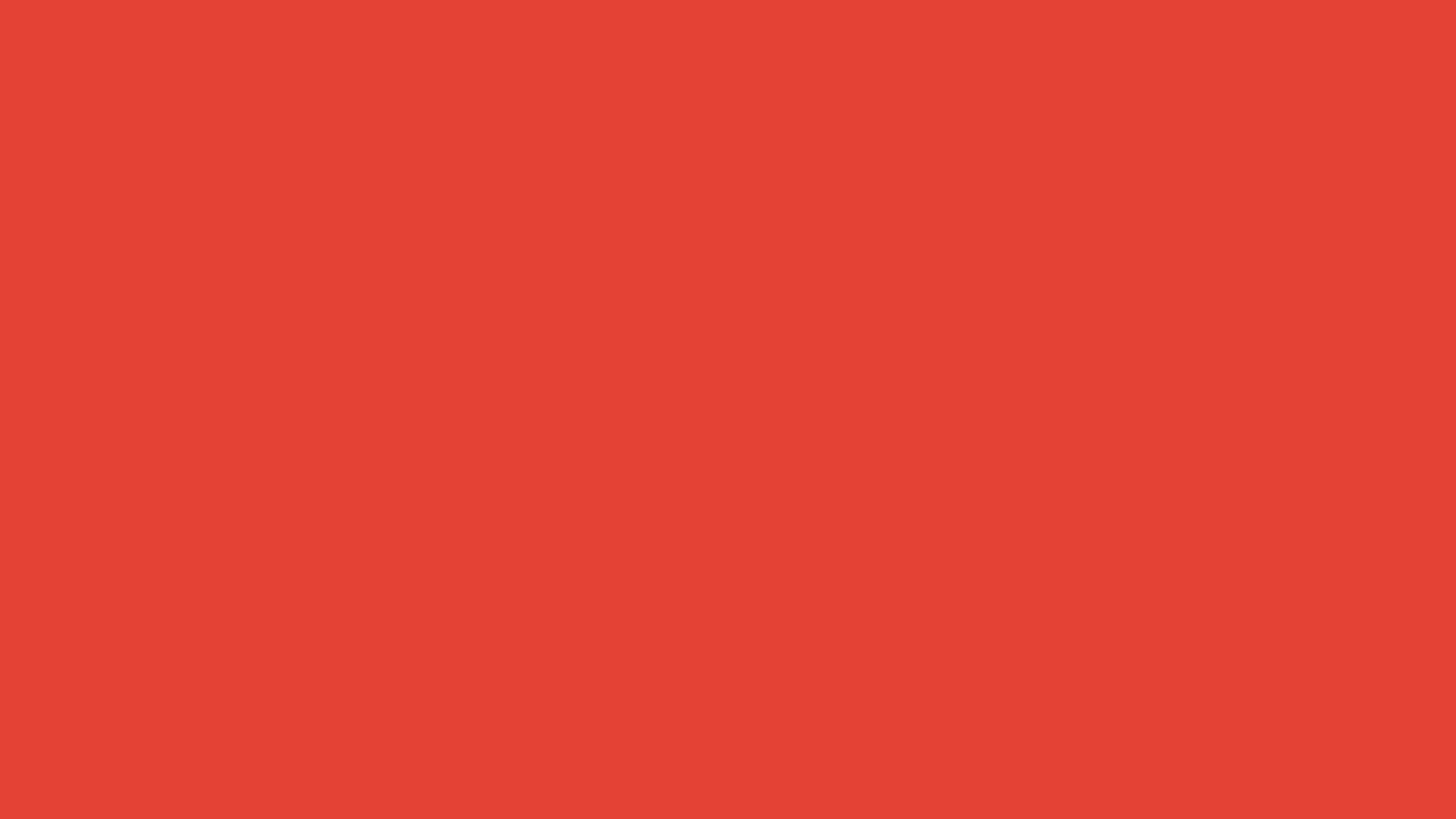 7680x4320 Cinnabar Solid Color Background