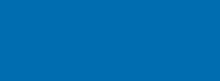 851x315 Honolulu Blue Solid Color Background